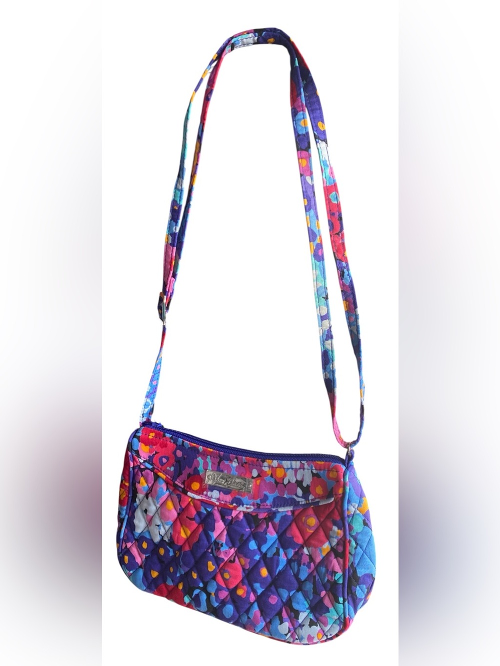 Vera Bradley Little Crossbody Purse Retired Impressionista Floral Pattern